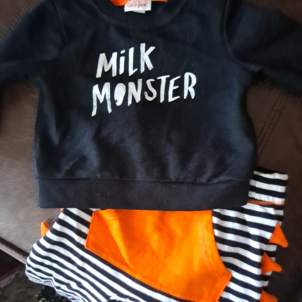 Infant Milk Monster Sweater/Pant 3-6m